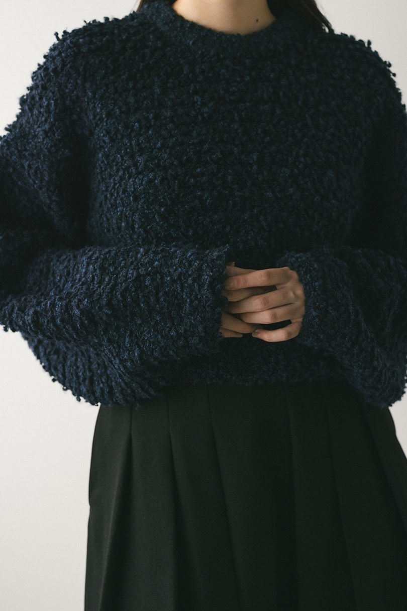 スラブミックスニットトップ 詳細画像 NVY 6