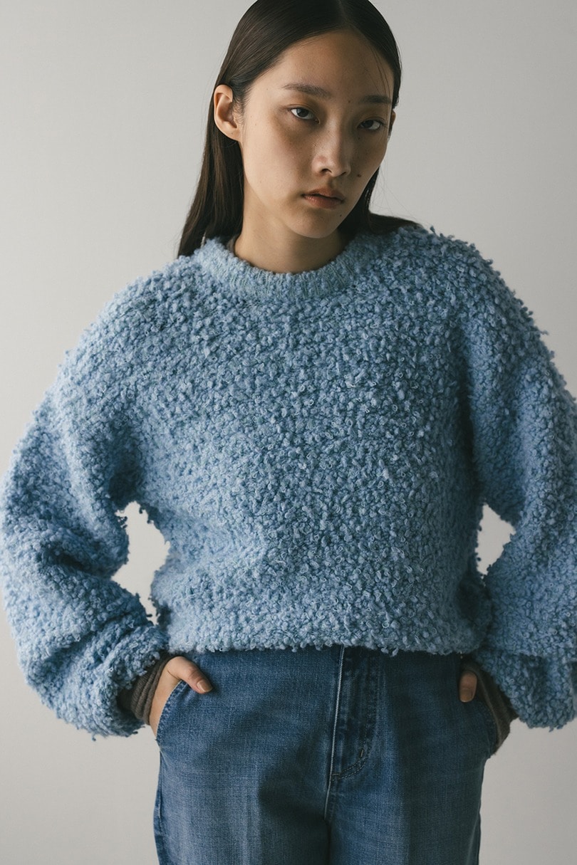 スラブミックスニットトップ 詳細画像 SAX 4