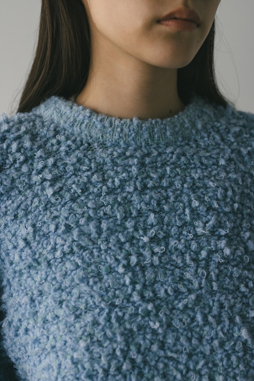 スラブミックスニットトップ 詳細画像 SAX 5