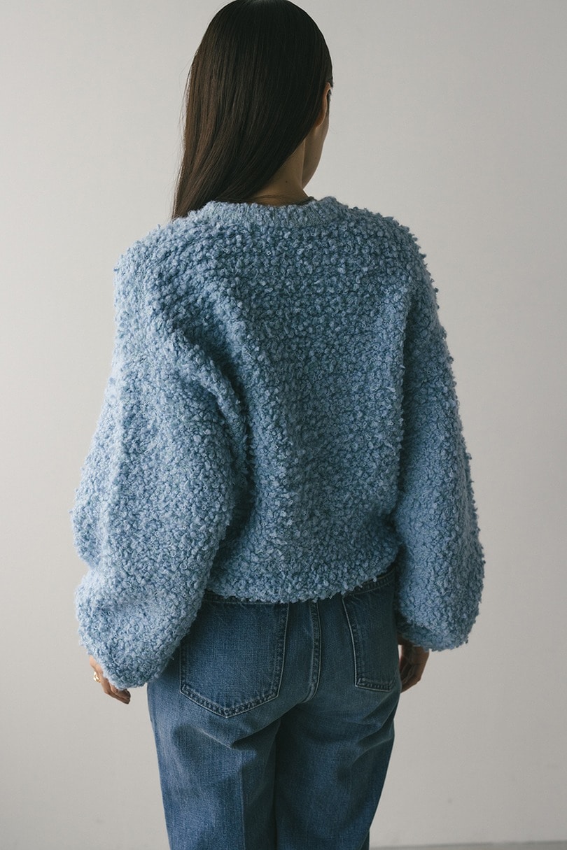 スラブミックスニットトップ 詳細画像 SAX 7