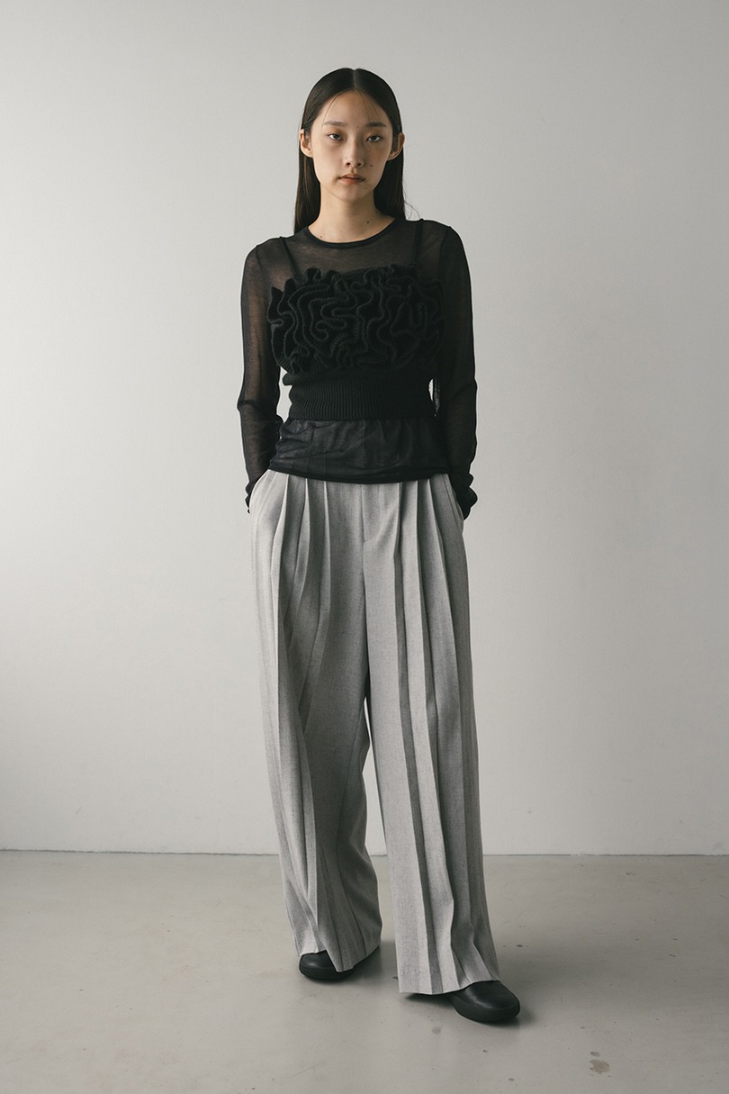 フリルニットビスチェ 詳細画像 BLK 2