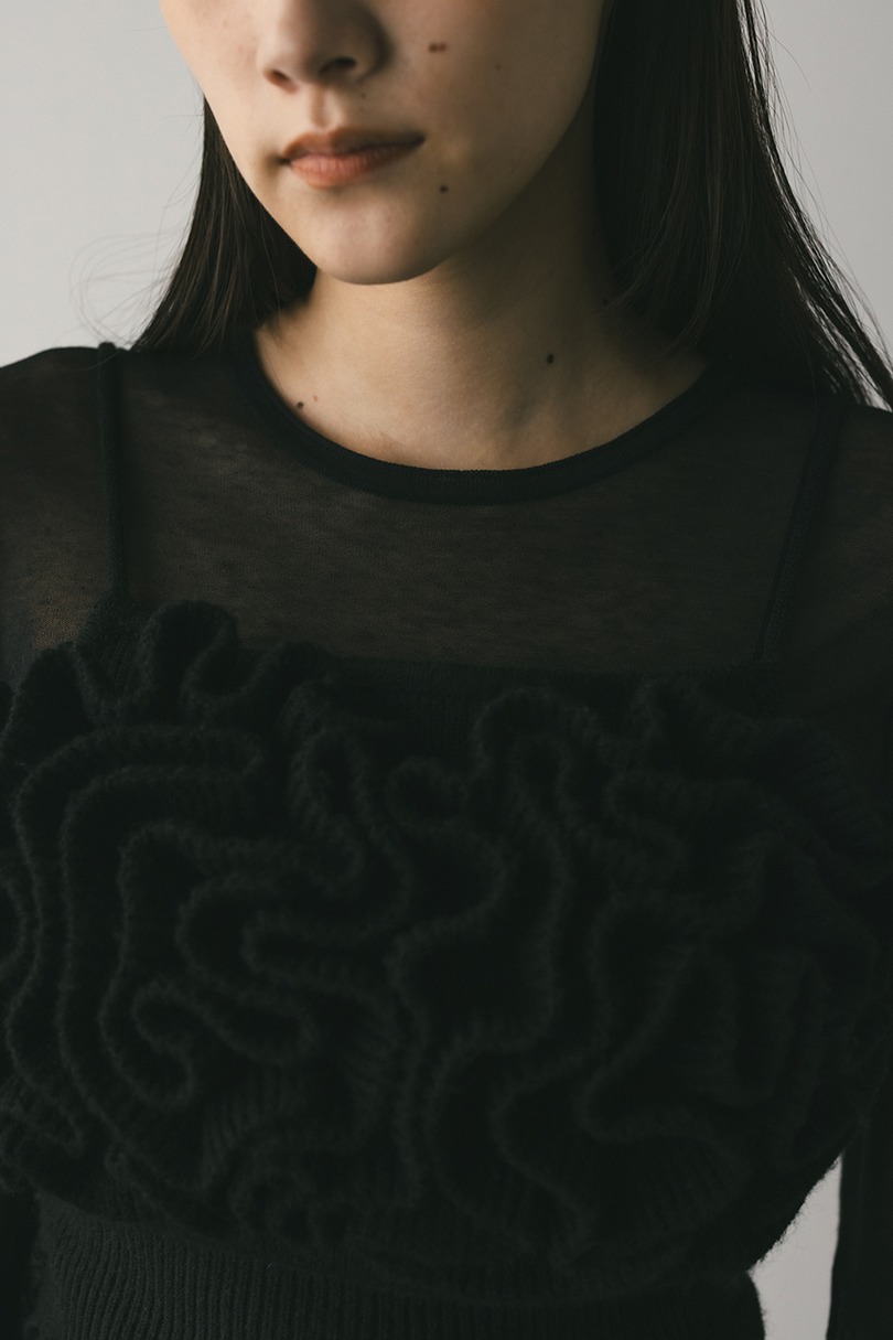 フリルニットビスチェ 詳細画像 BLK 5