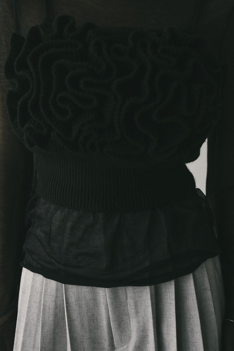 フリルニットビスチェ 詳細画像 BLK 6