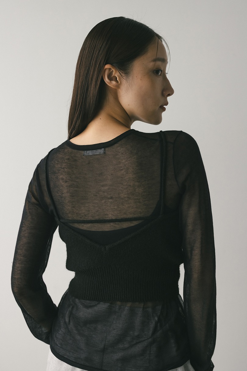 フリルニットビスチェ 詳細画像 BLK 7