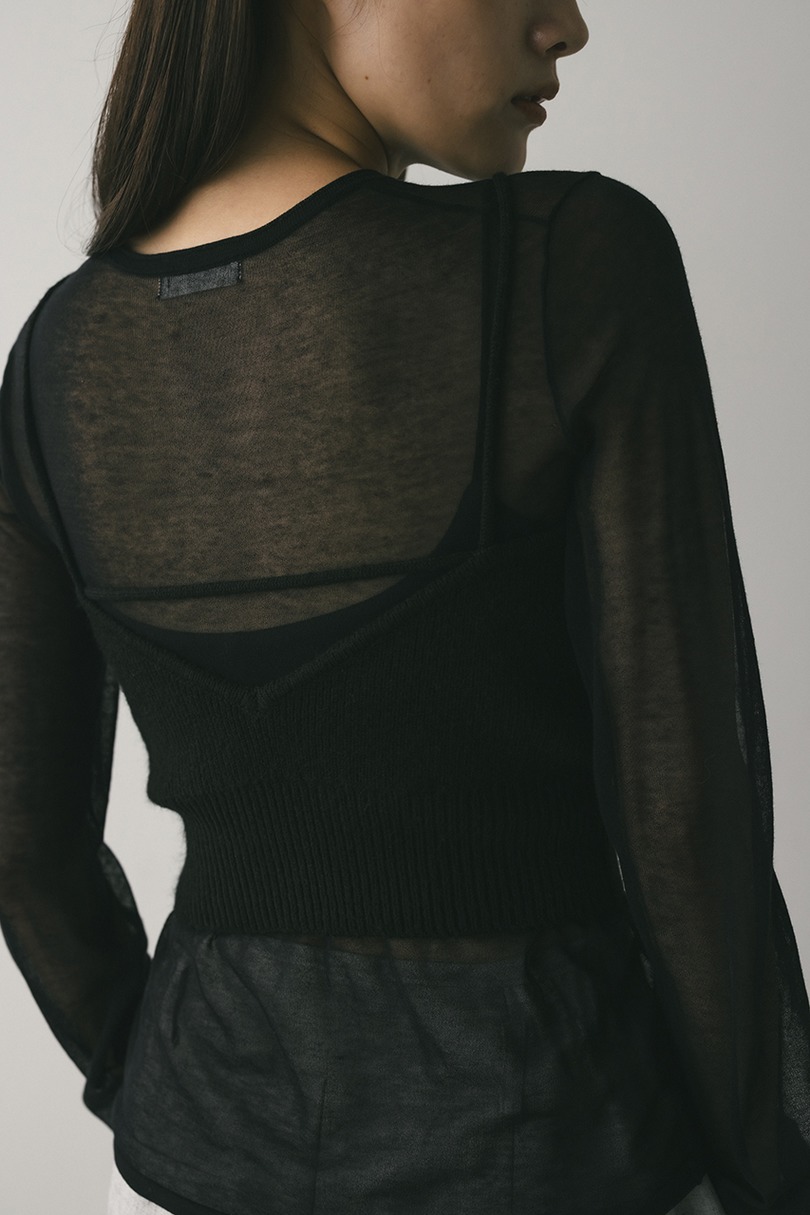 フリルニットビスチェ 詳細画像 BLK 8