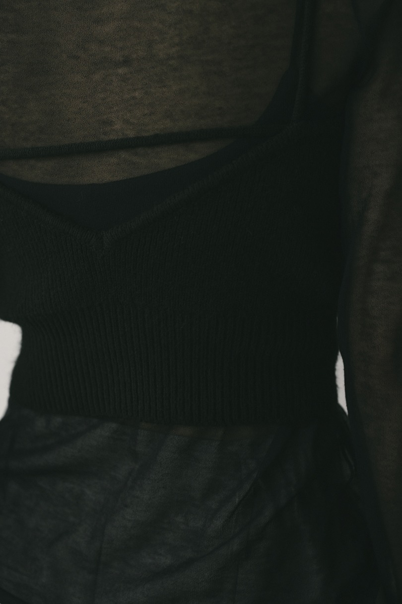 フリルニットビスチェ 詳細画像 BLK 9