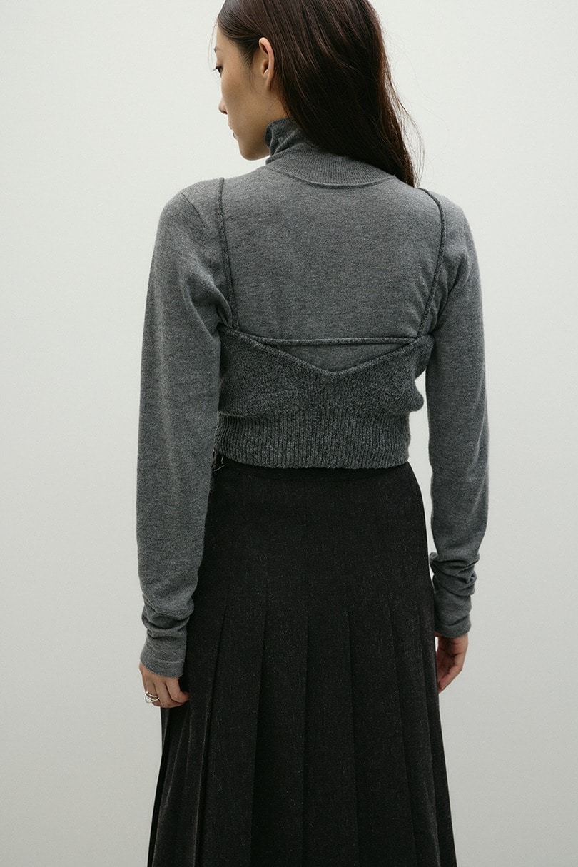 フリルニットビスチェ 詳細画像 GRY 7