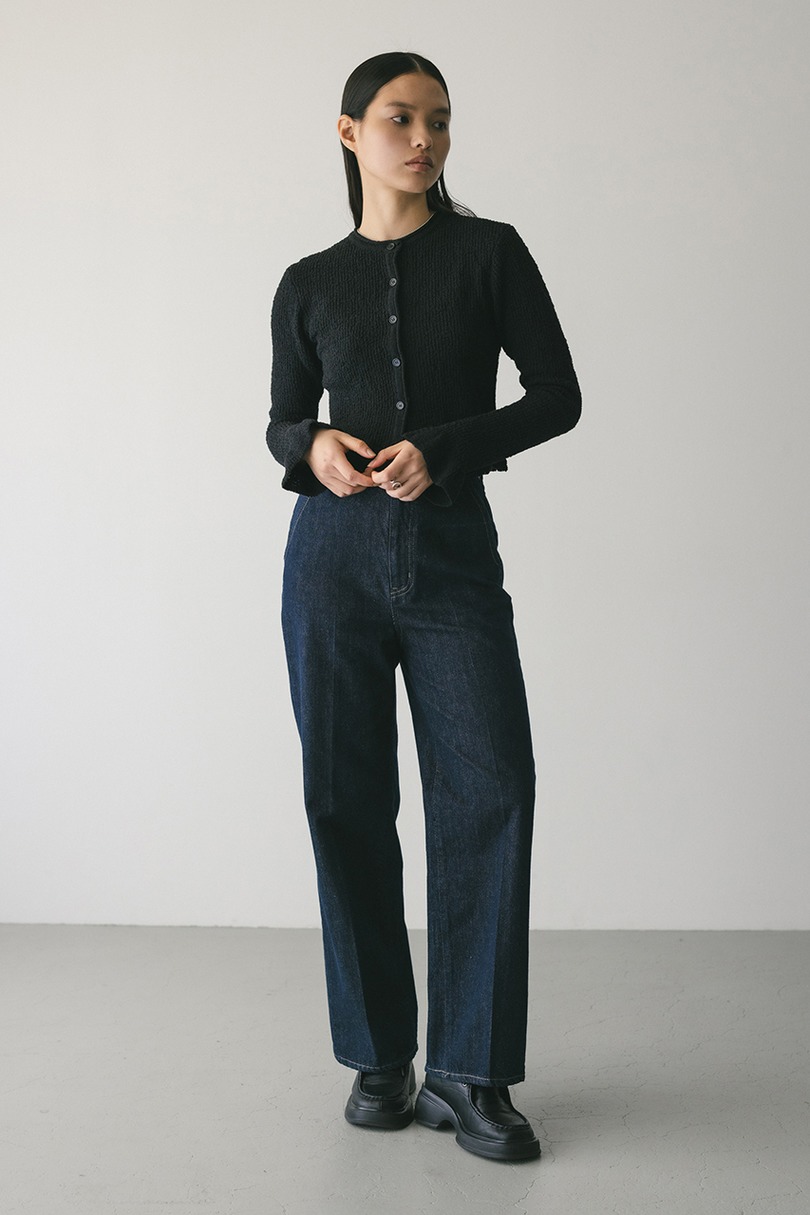 フリルヘムデザインニット 詳細画像 BLK 2