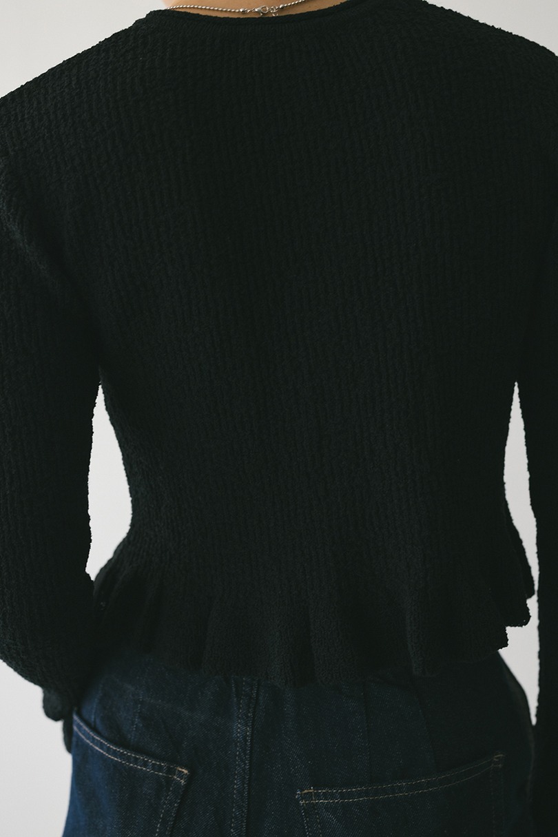 フリルヘムデザインニット 詳細画像 BLK 9