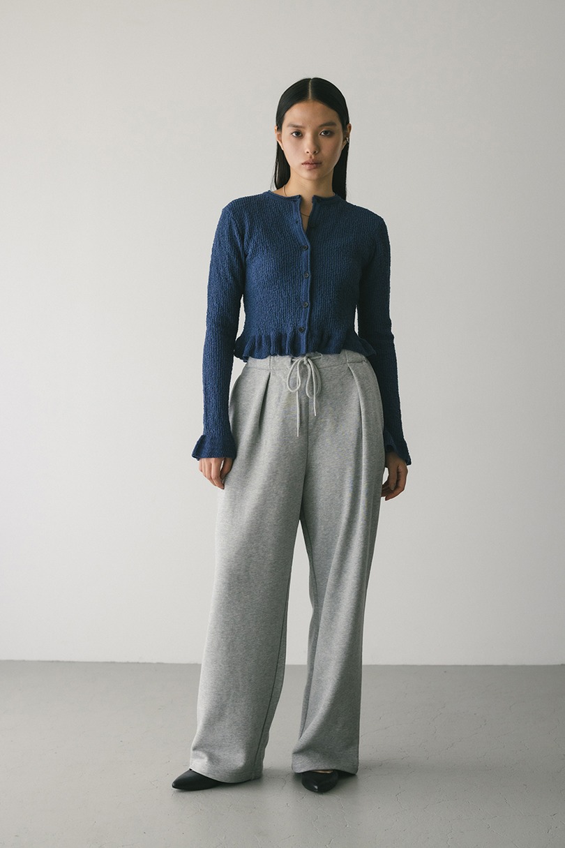 フリルヘムデザインニット