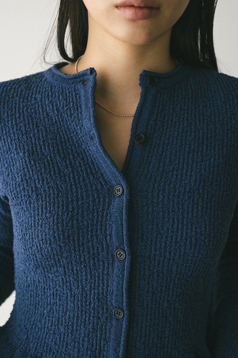 フリルヘムデザインニット 詳細画像 BLU 4