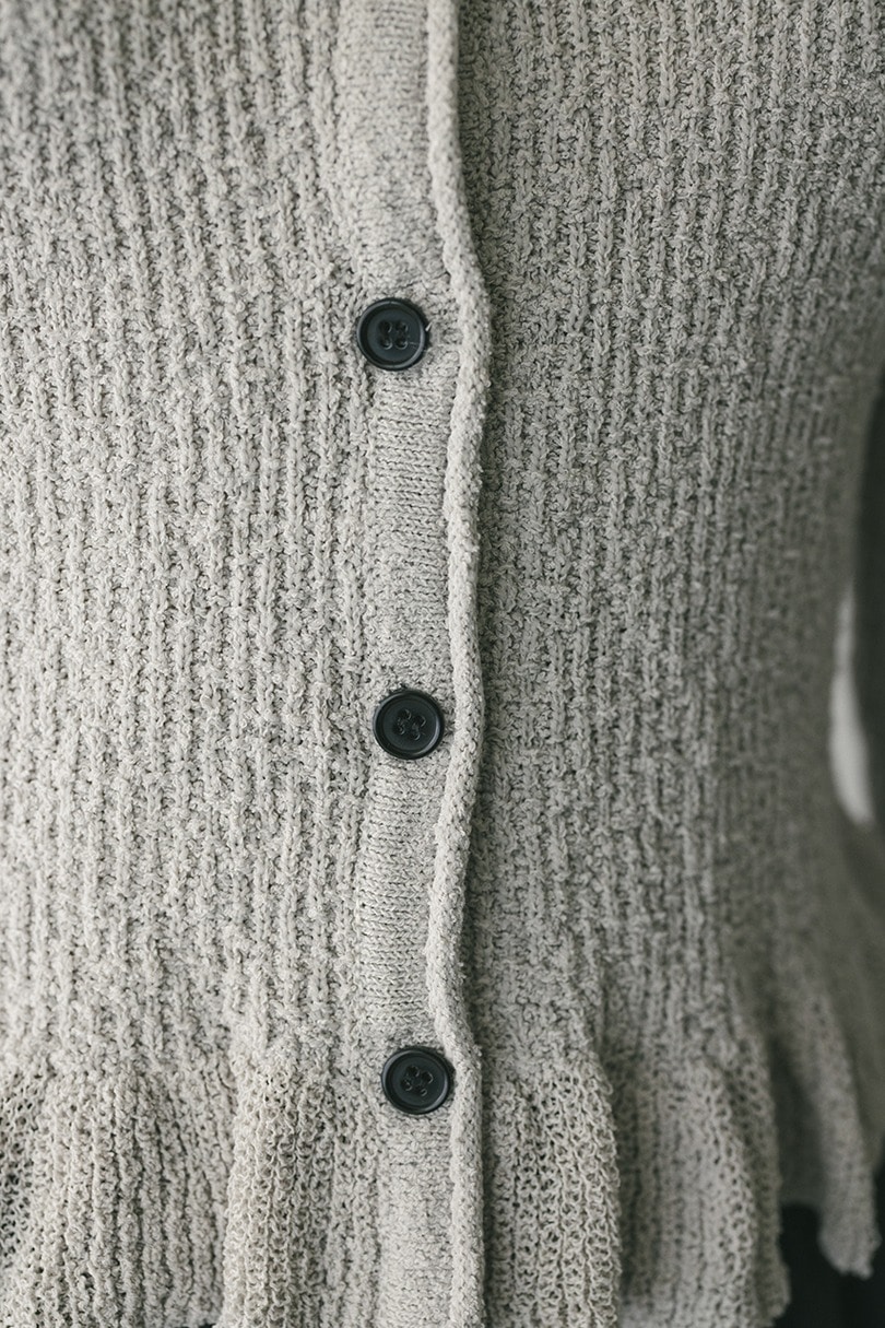 フリルヘムデザインニット 詳細画像 L/GRY 10