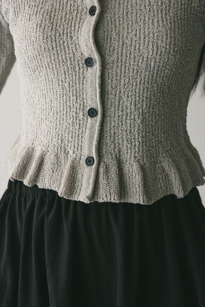 フリルヘムデザインニット 詳細画像 L/GRY 6