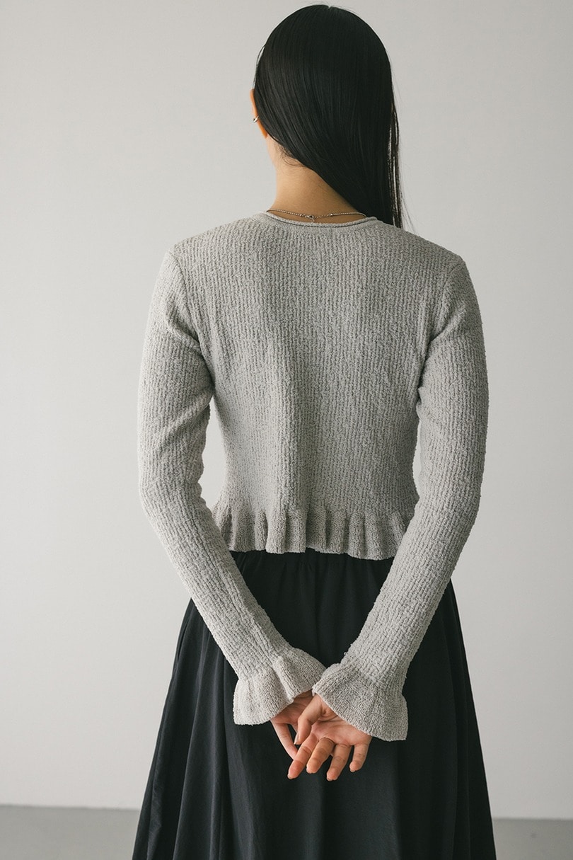 フリルヘムデザインニット 詳細画像 L/GRY 7