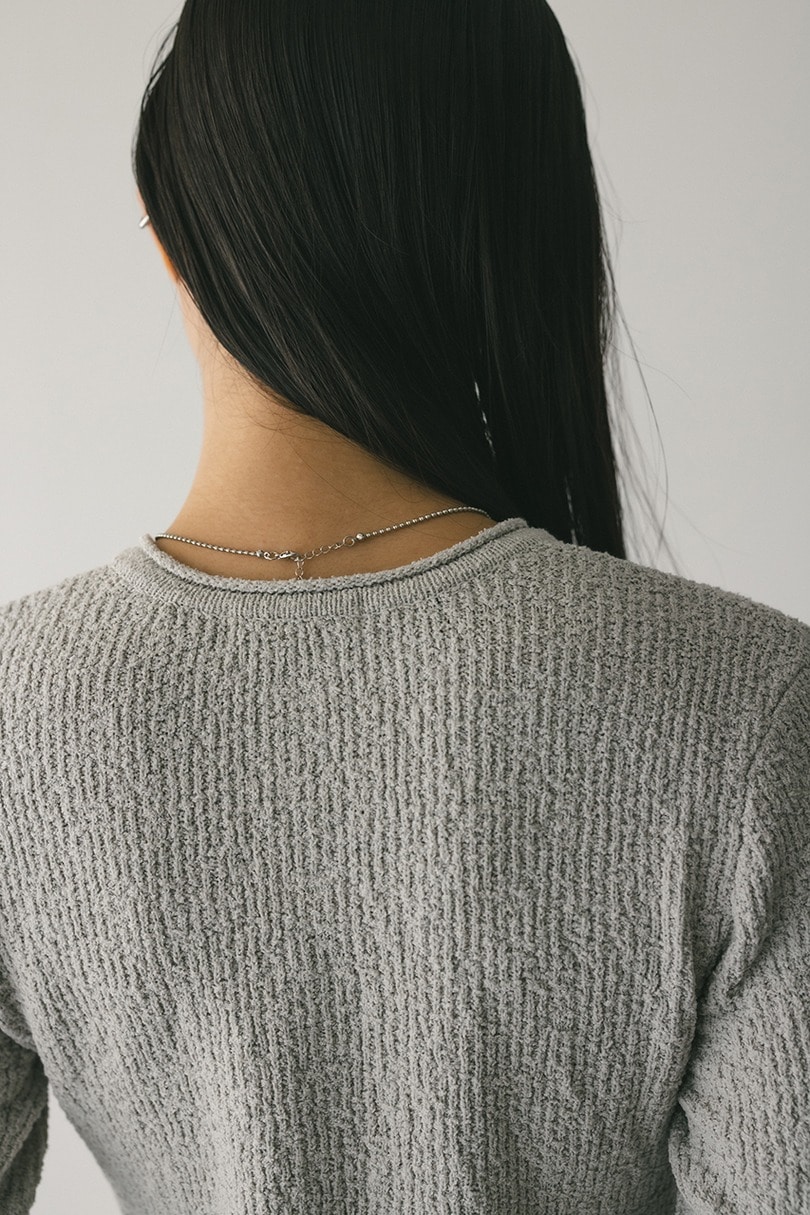 フリルヘムデザインニット 詳細画像 L/GRY 8