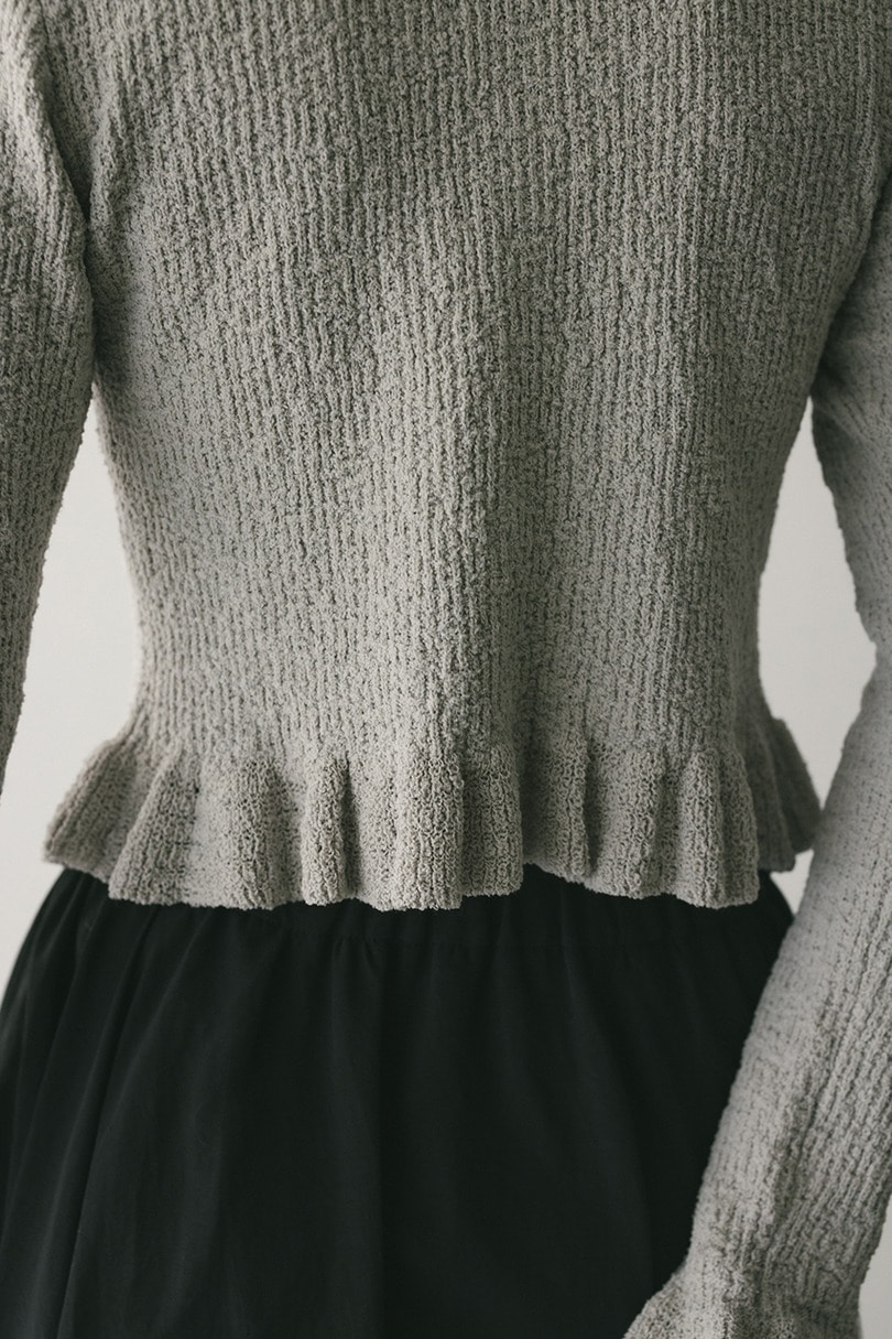 フリルヘムデザインニット 詳細画像 L/GRY 9