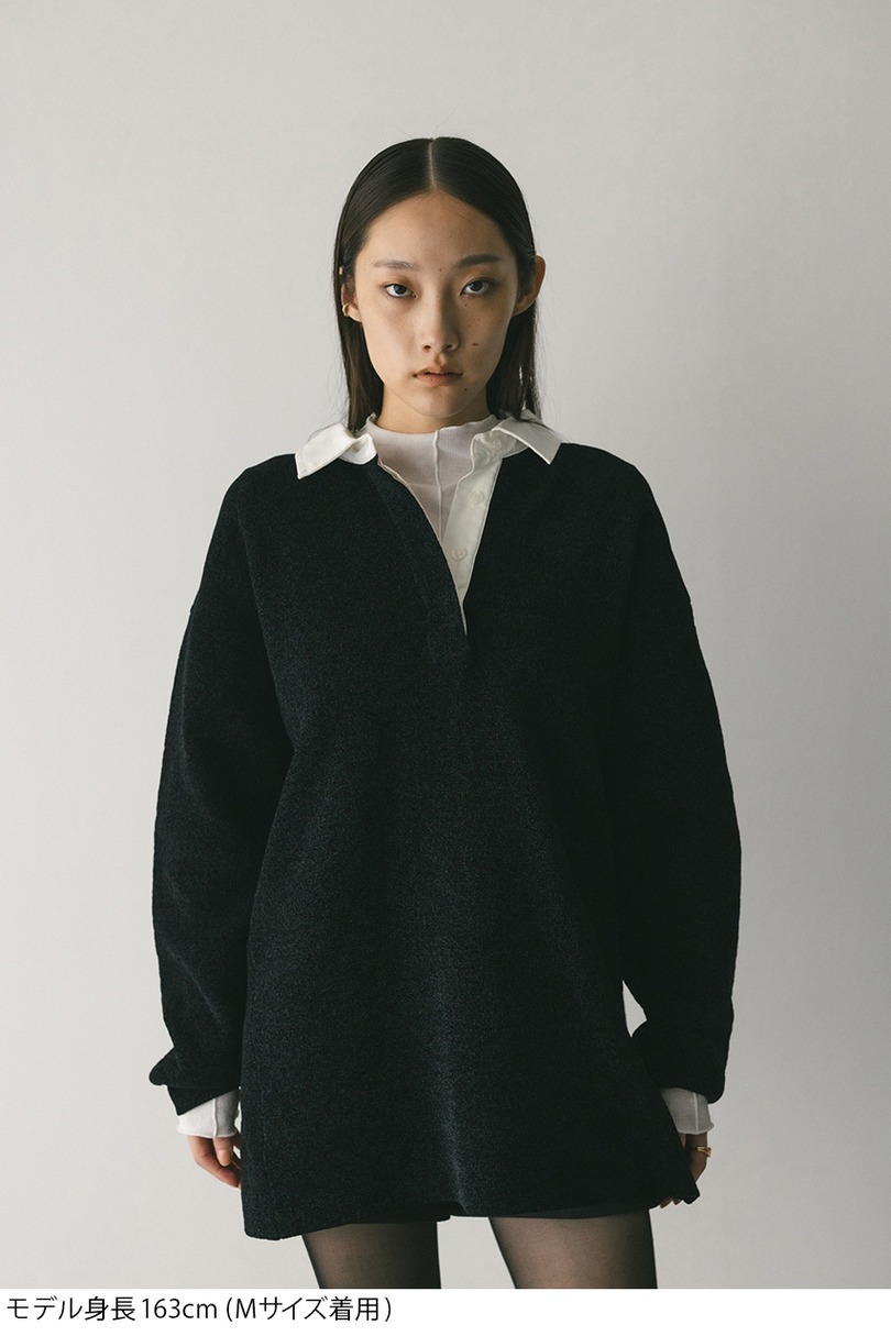 ラガーニットトップ 詳細画像 BLK 11