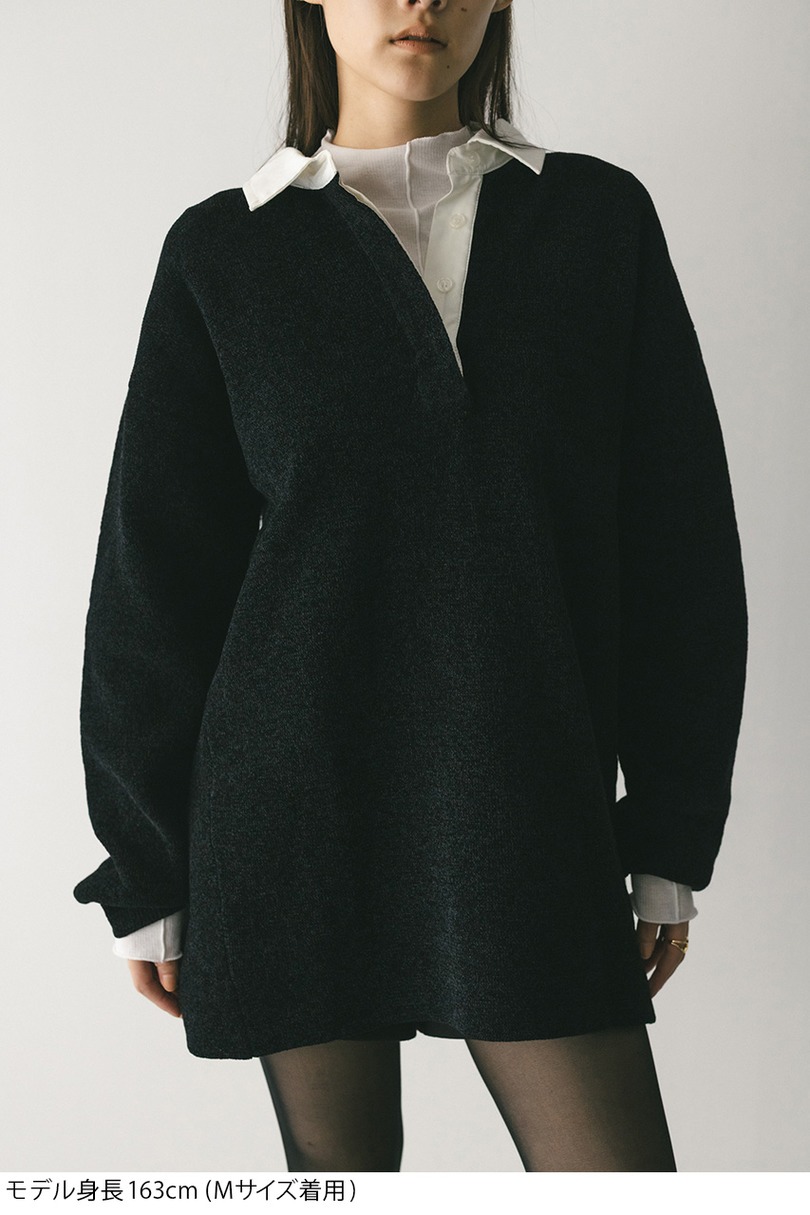 ラガーニットトップ 詳細画像 BLK 12