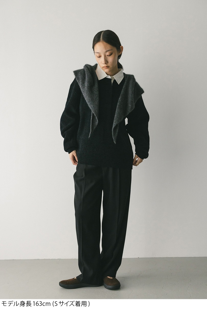 ラガーニットトップ 詳細画像 BLK 2