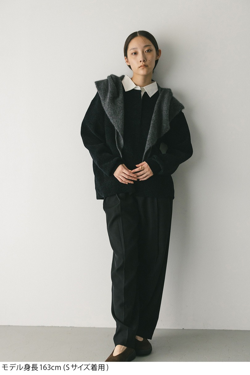 ラガーニットトップ 詳細画像 BLK 3