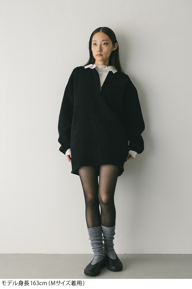 ラガーニットトップ 詳細画像 BLK 9