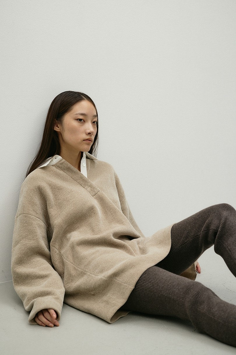 ラガーニットトップ