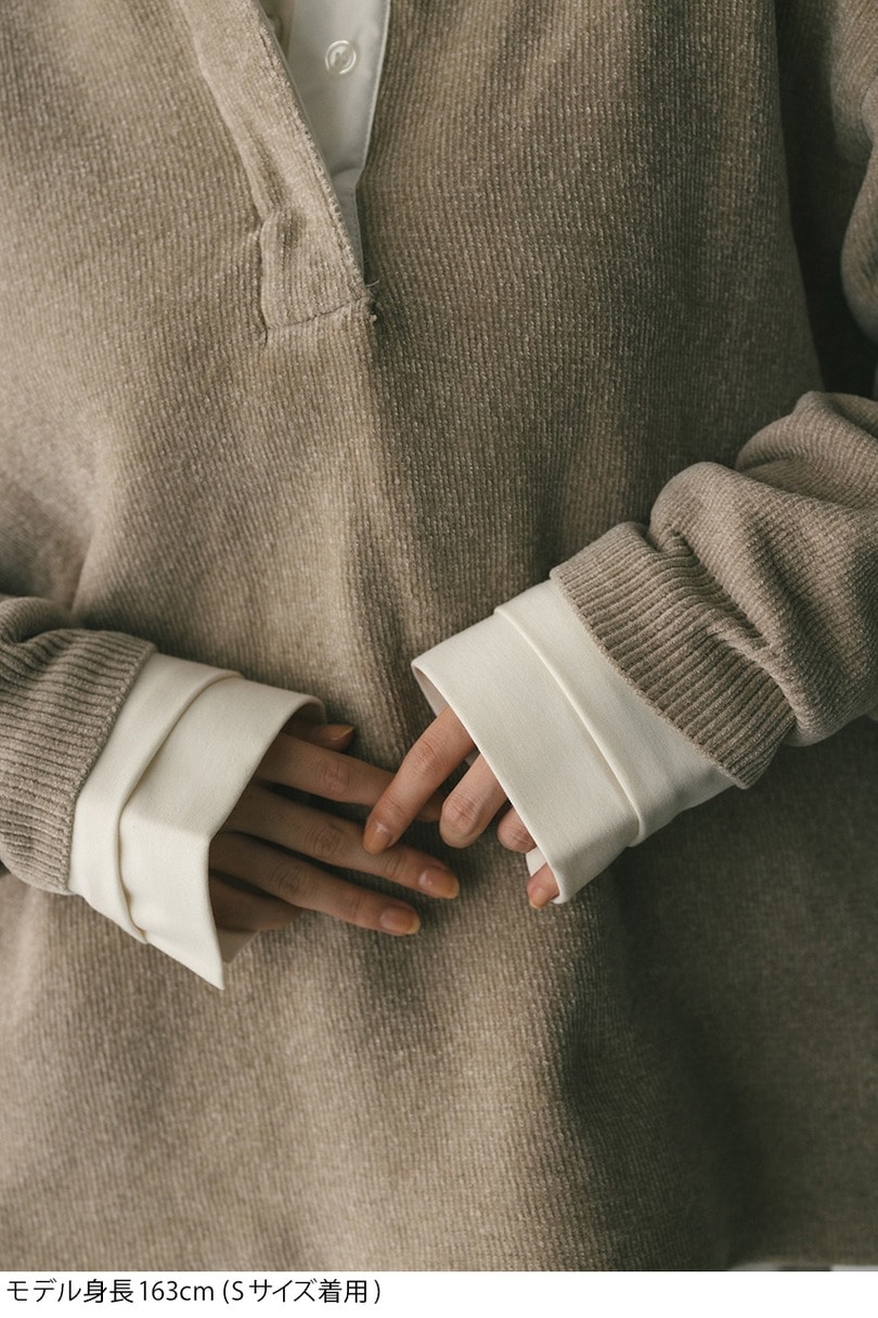 ラガーニットトップ 詳細画像 BEG 14