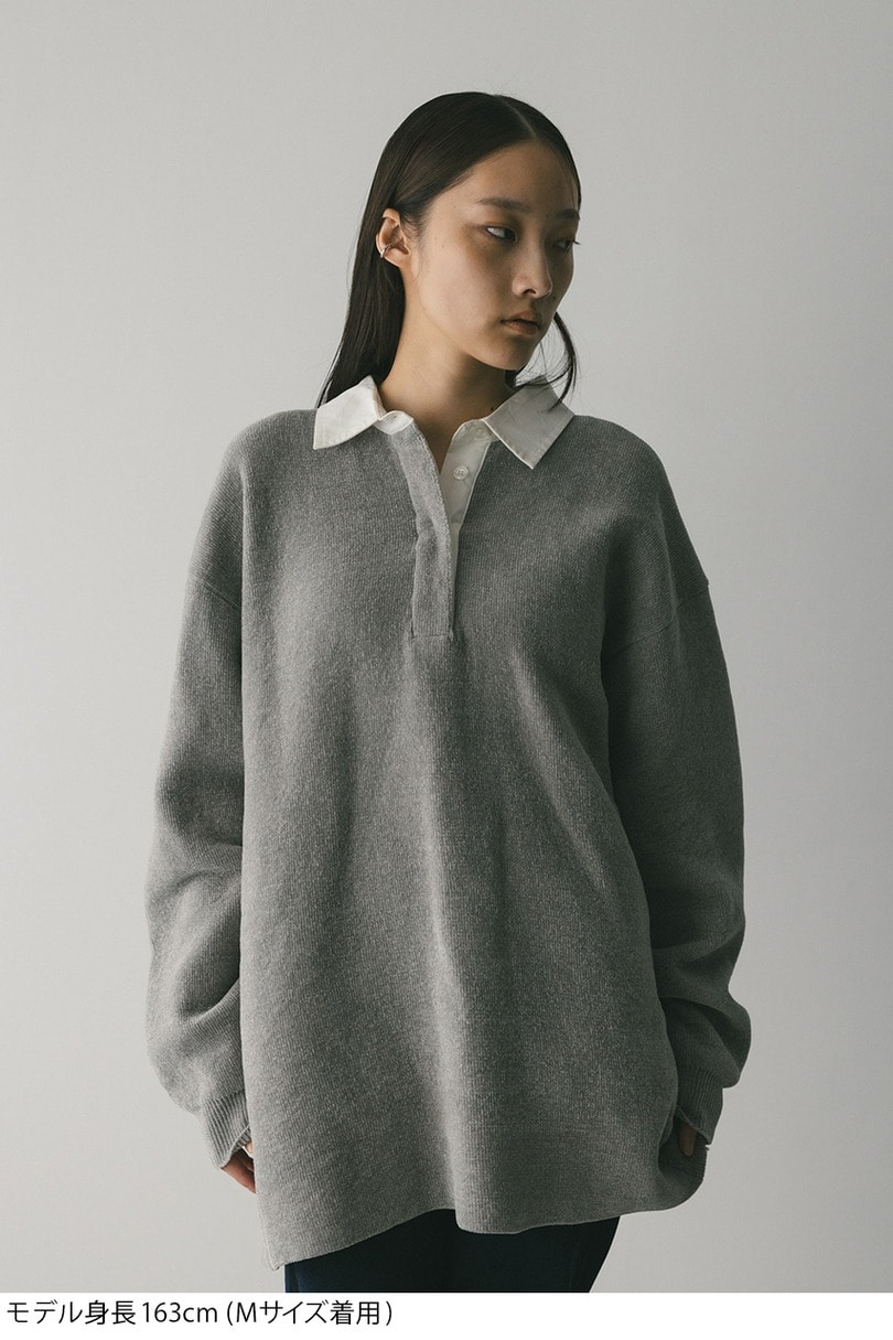 ラガーニットトップ 詳細画像 GRY 11