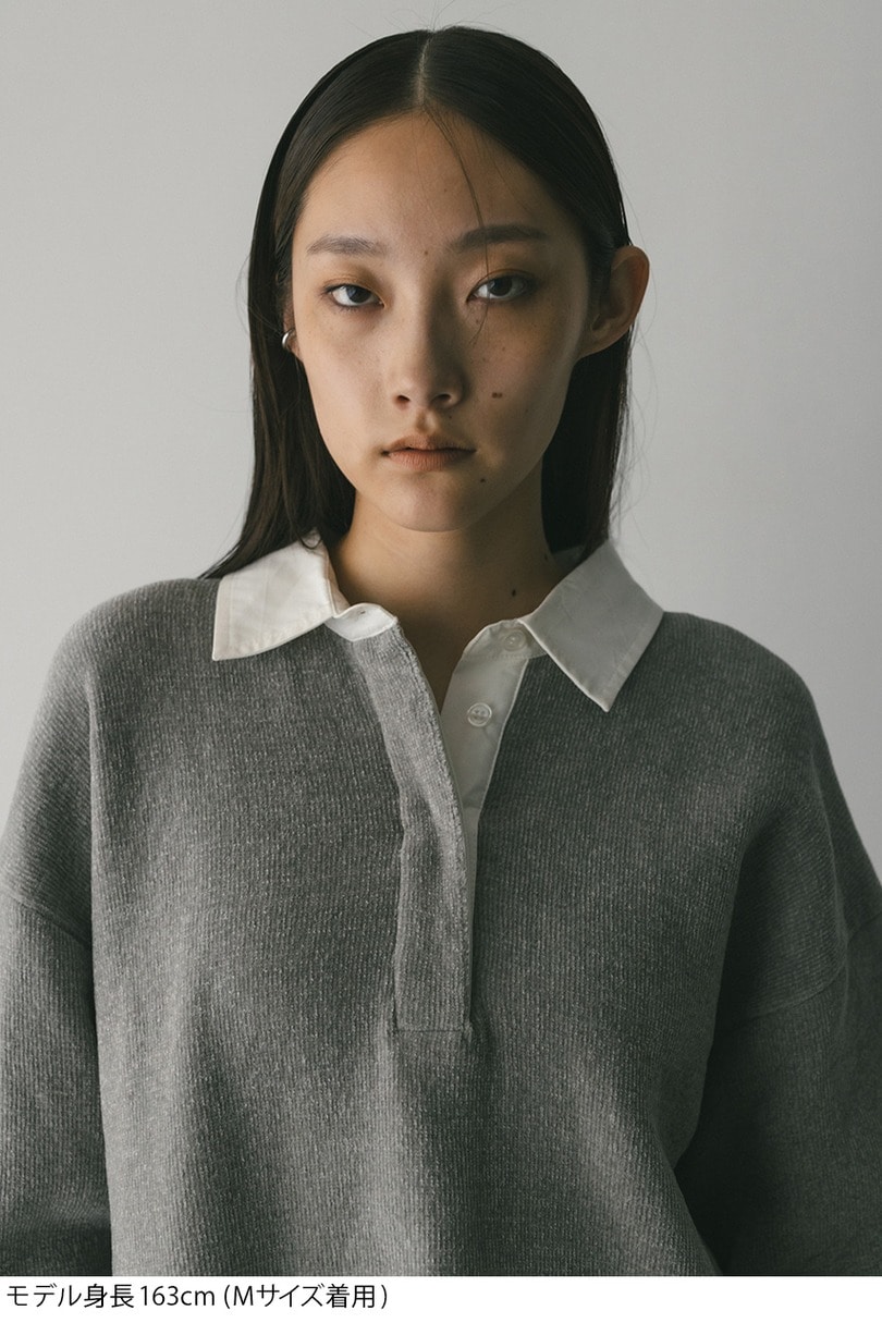 ラガーニットトップ 詳細画像 GRY 13