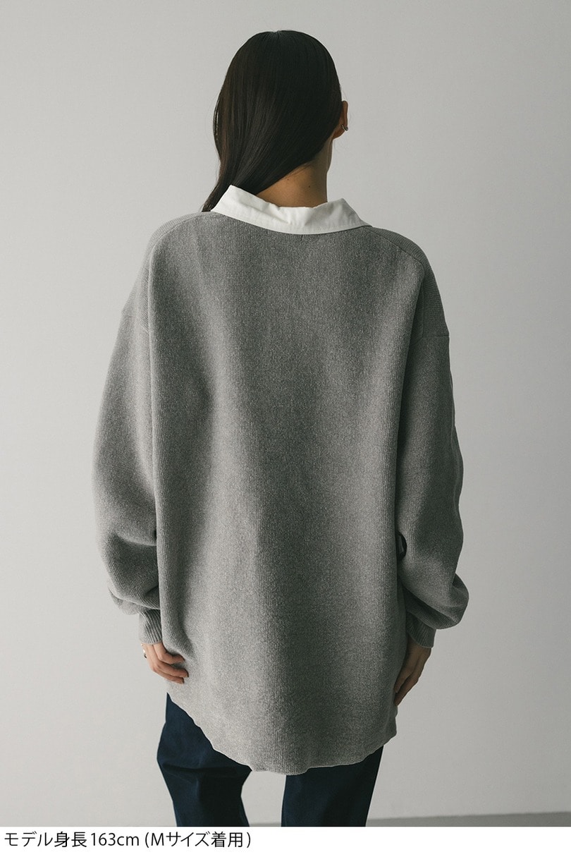 ラガーニットトップ 詳細画像 GRY 14