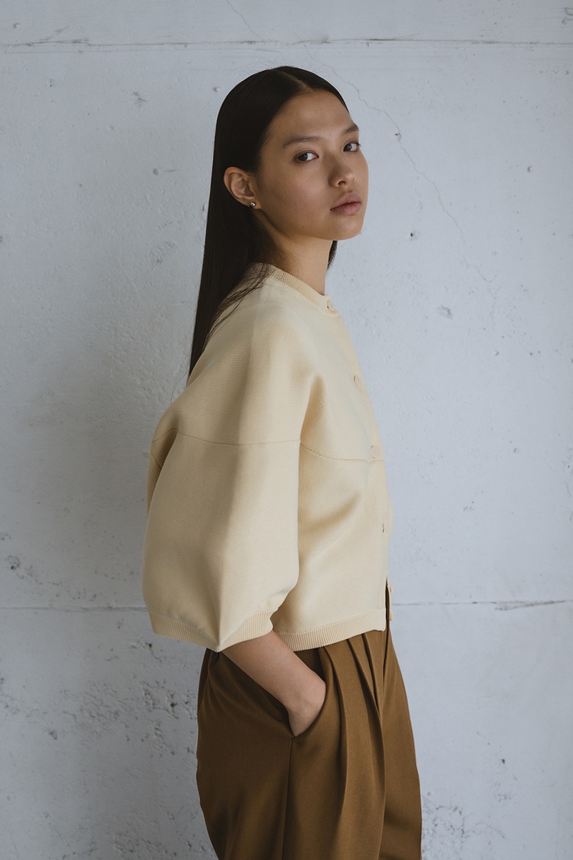 パネルフォルムカーディガン 詳細画像 IVOY 5