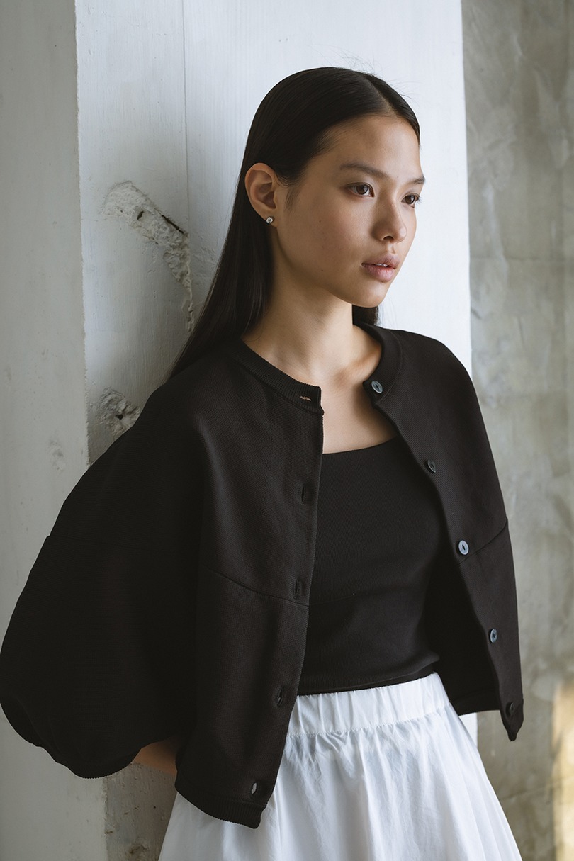 パネルフォルムカーディガン 詳細画像 BLK 4