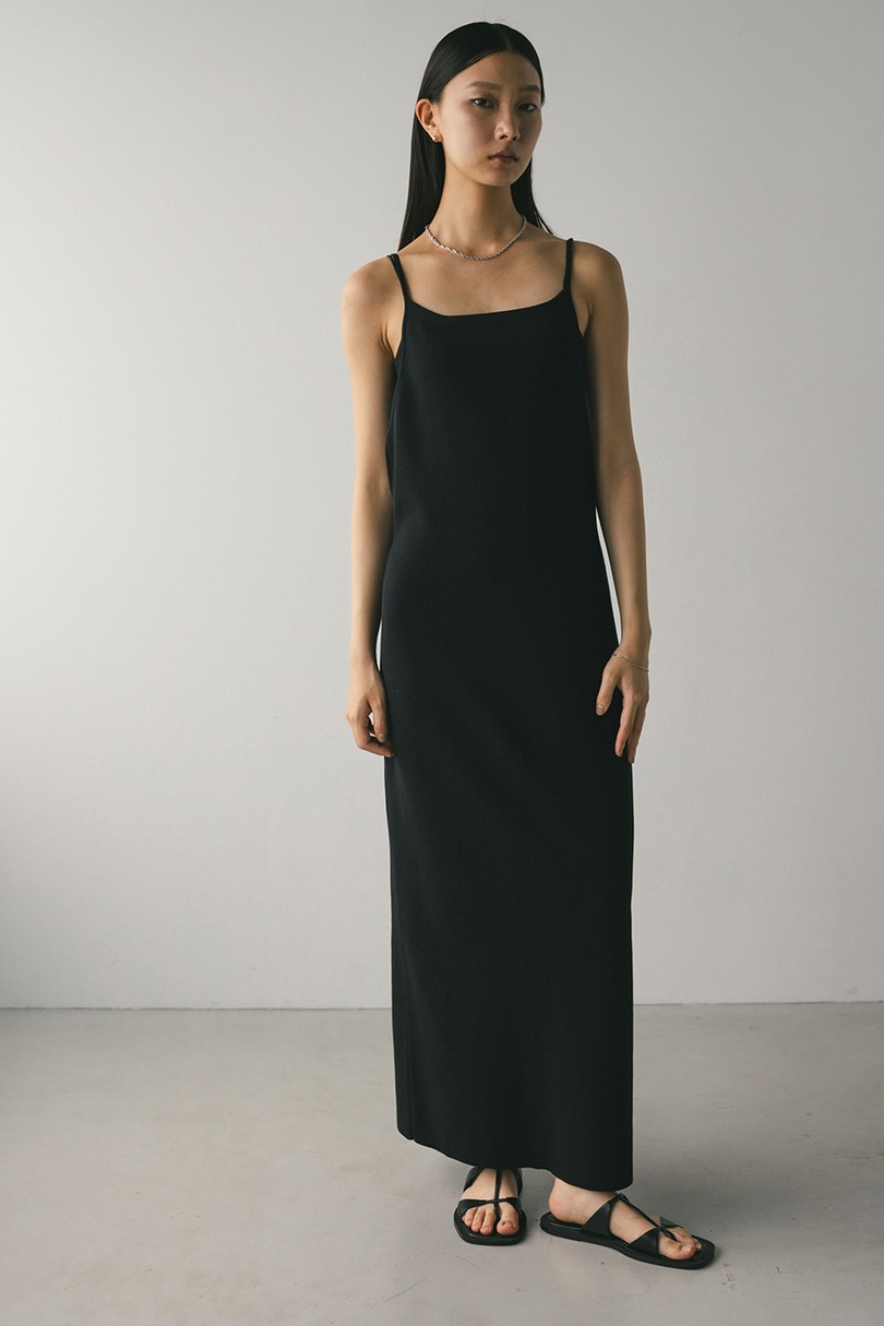 ナローシルエットニットワンピース 詳細画像 BLK 7