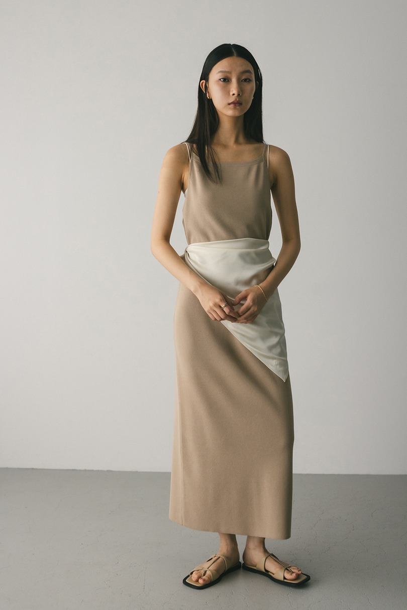 ナローシルエットニットワンピース 詳細画像 BEG 2