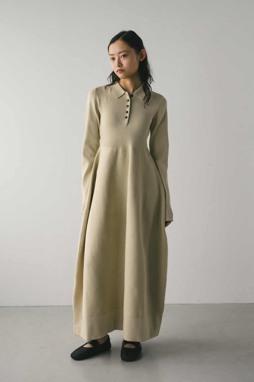 フォルムポロニットワンピース 詳細画像 L/BEG 2