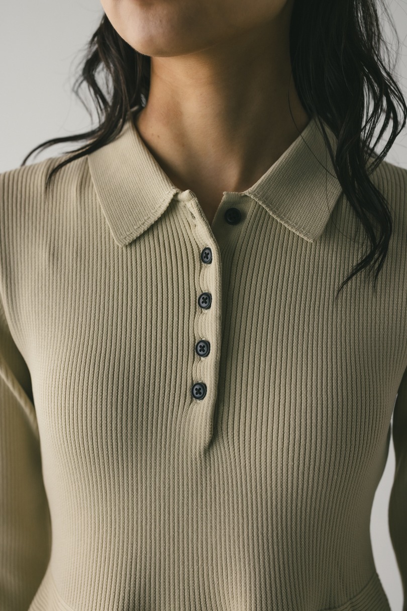 フォルムポロニットワンピース 詳細画像 L/BEG 5