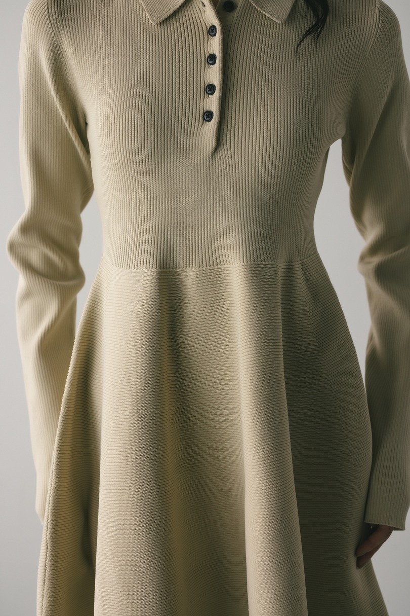 フォルムポロニットワンピース 詳細画像 L/BEG 6