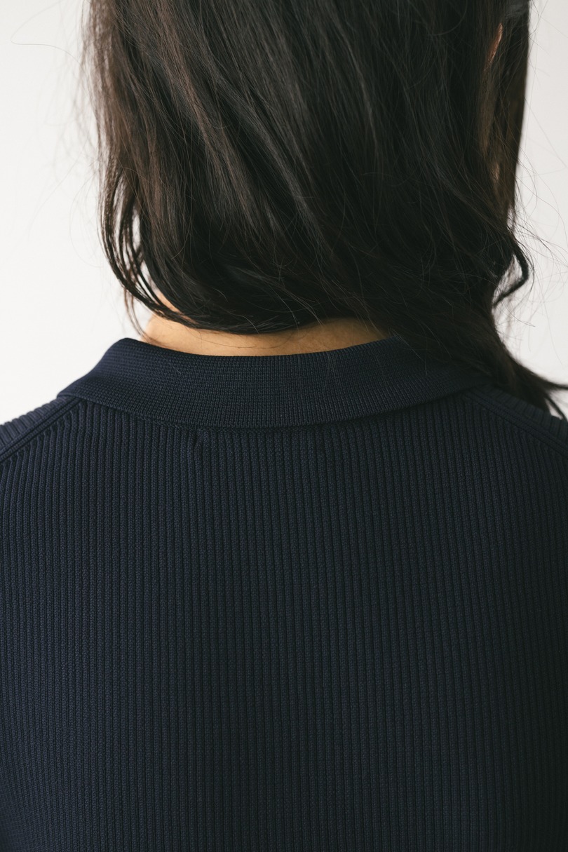 フォルムポロニットワンピース 詳細画像 NVY 10