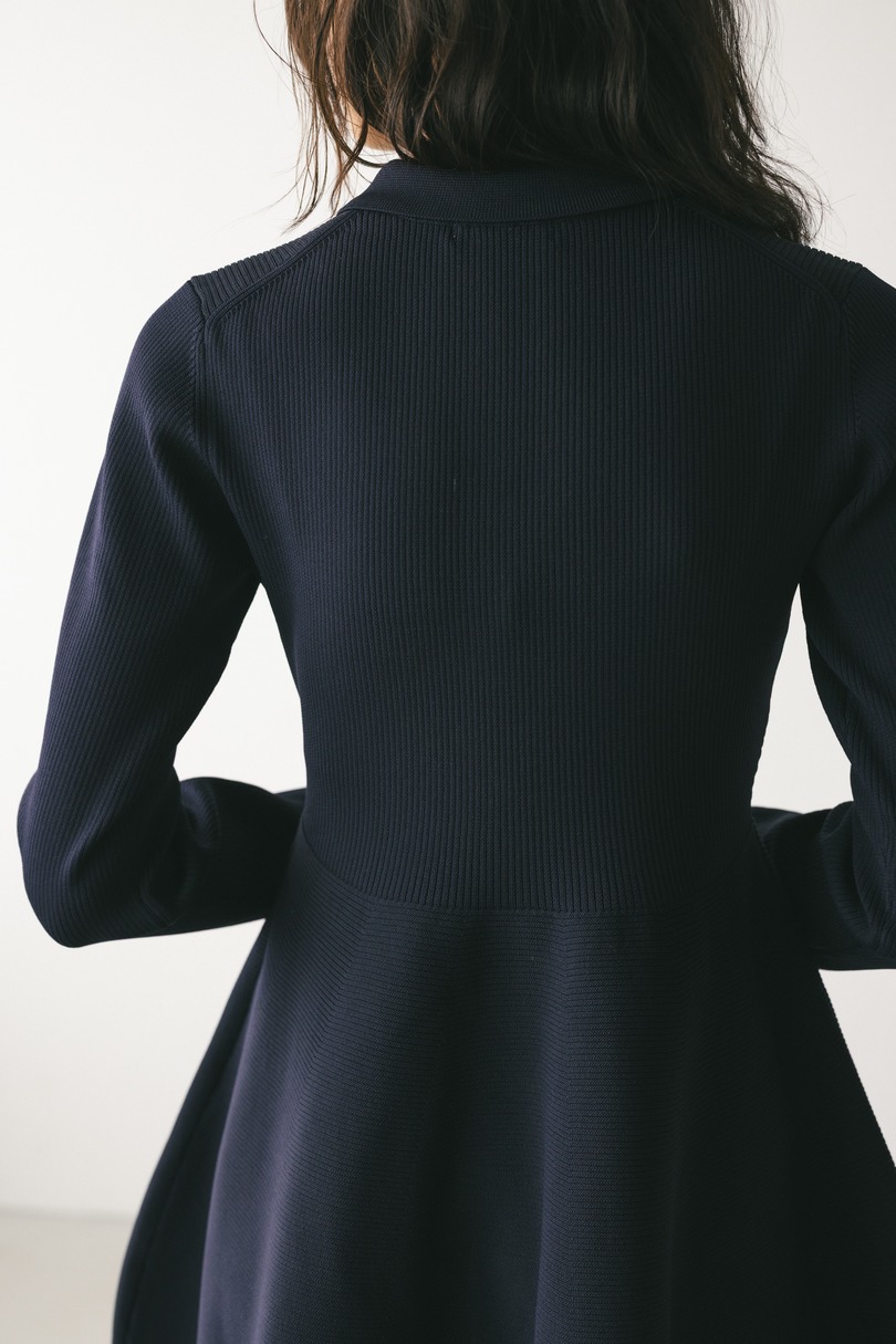 フォルムポロニットワンピース 詳細画像 NVY 11