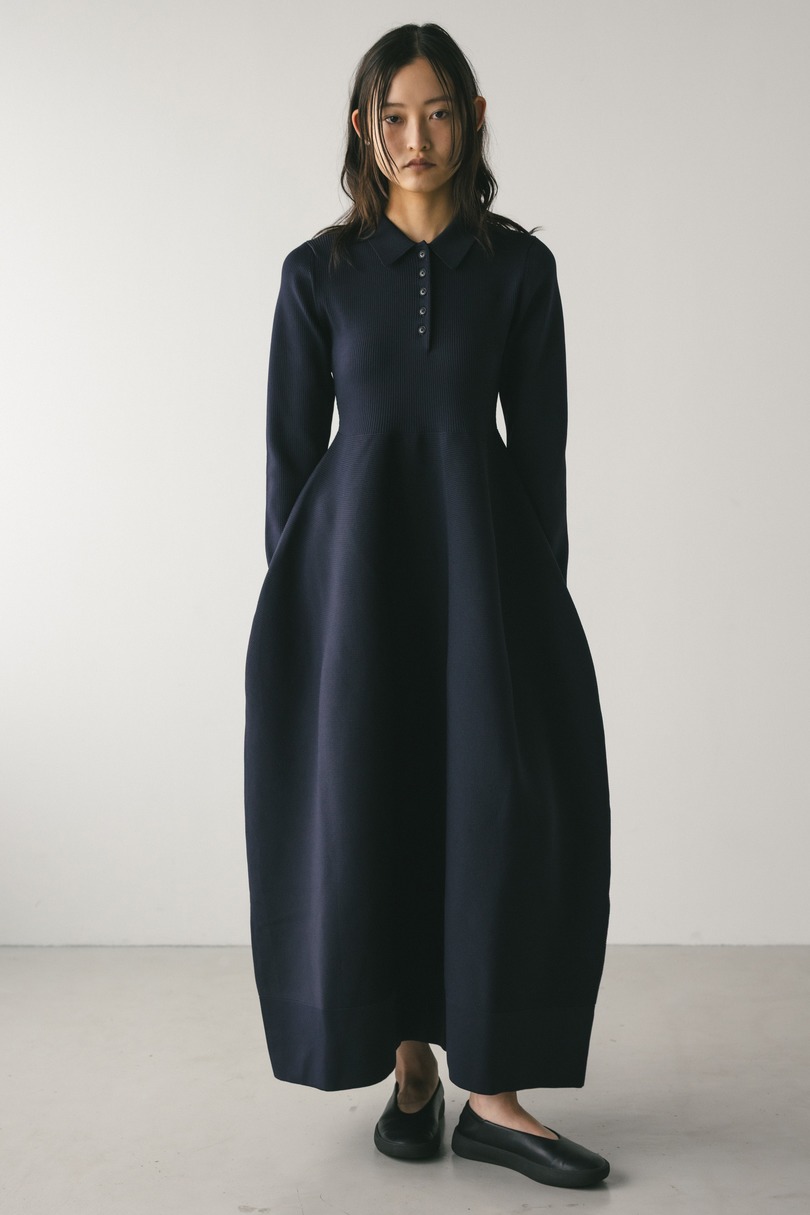 フォルムポロニットワンピース 詳細画像 NVY 3