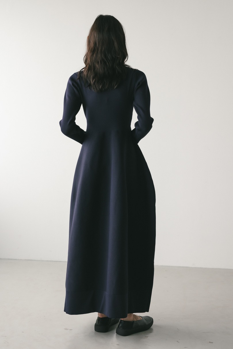 フォルムポロニットワンピース 詳細画像 NVY 4