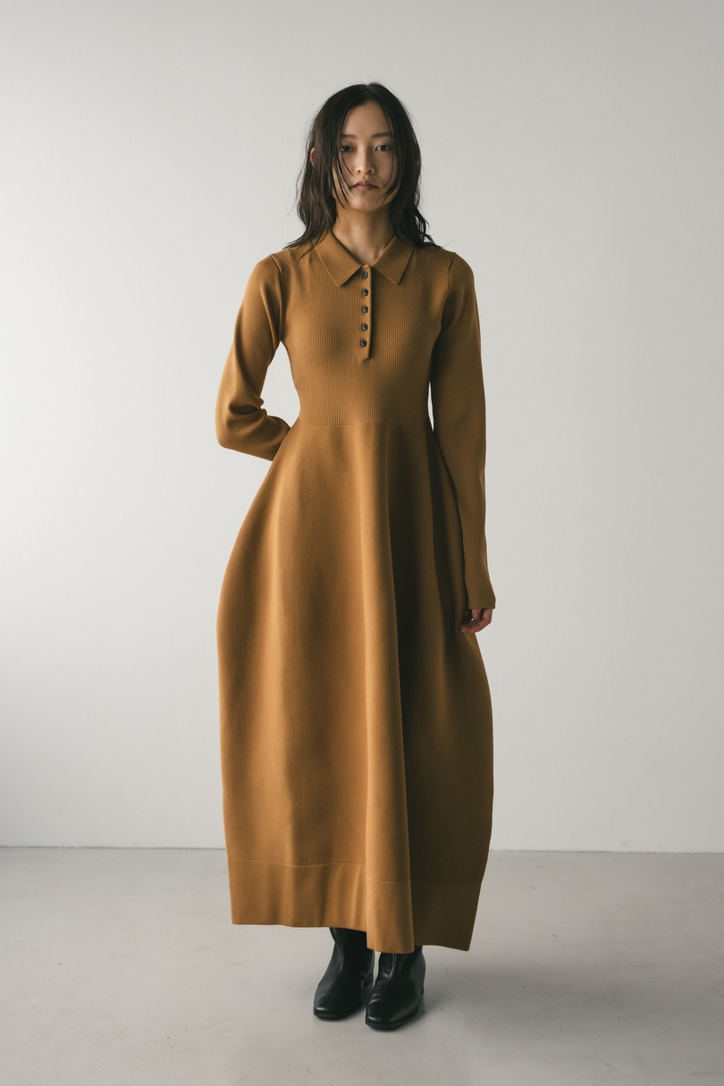 フォルムポロニットワンピース 詳細画像 CAM 2