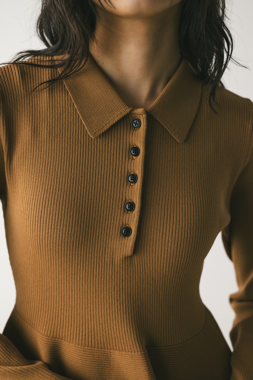 フォルムポロニットワンピース 詳細画像 CAM 6