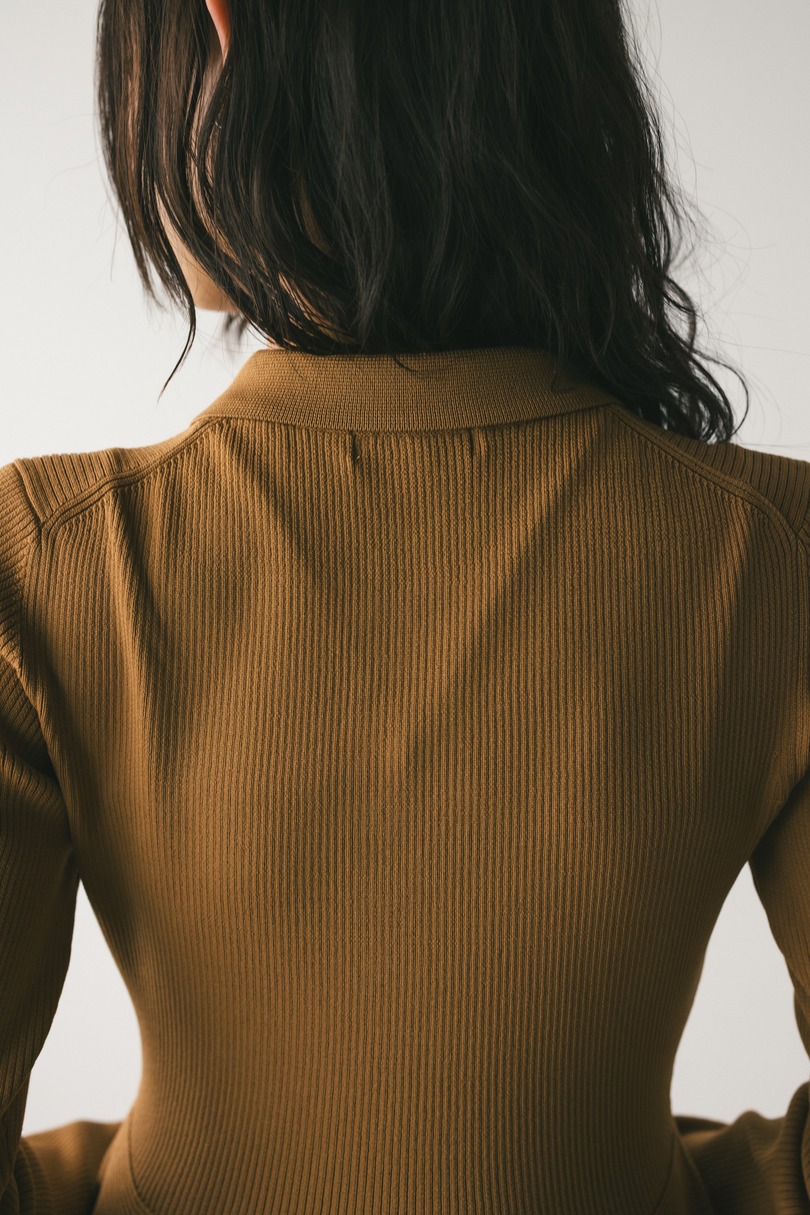 フォルムポロニットワンピース 詳細画像 CAM 9