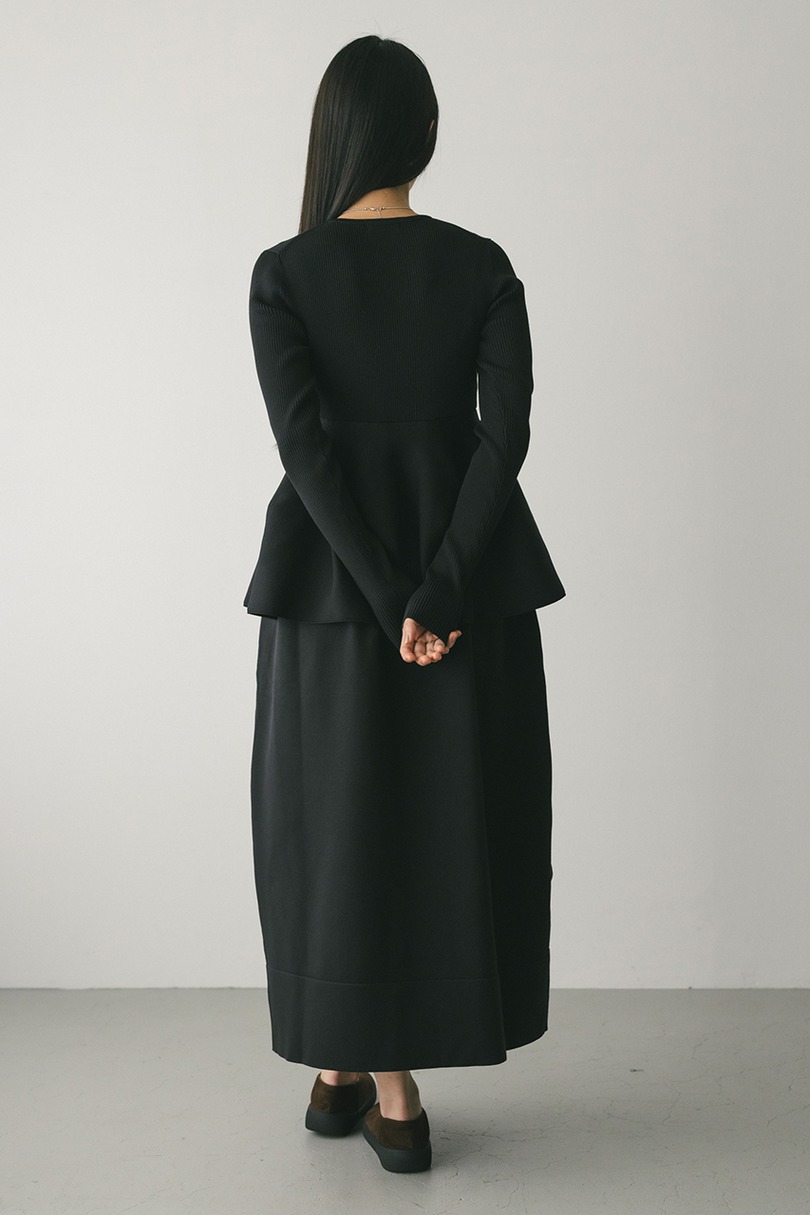 ドッキングフォルムニットワンピース 詳細画像 BLK 8