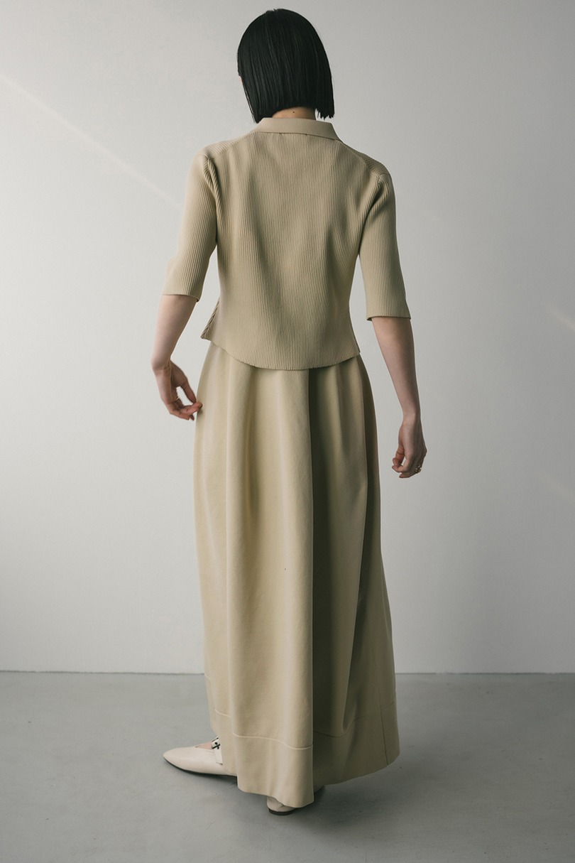 2ピースハーフスリーブポロニットワンピース 詳細画像 BEG 9