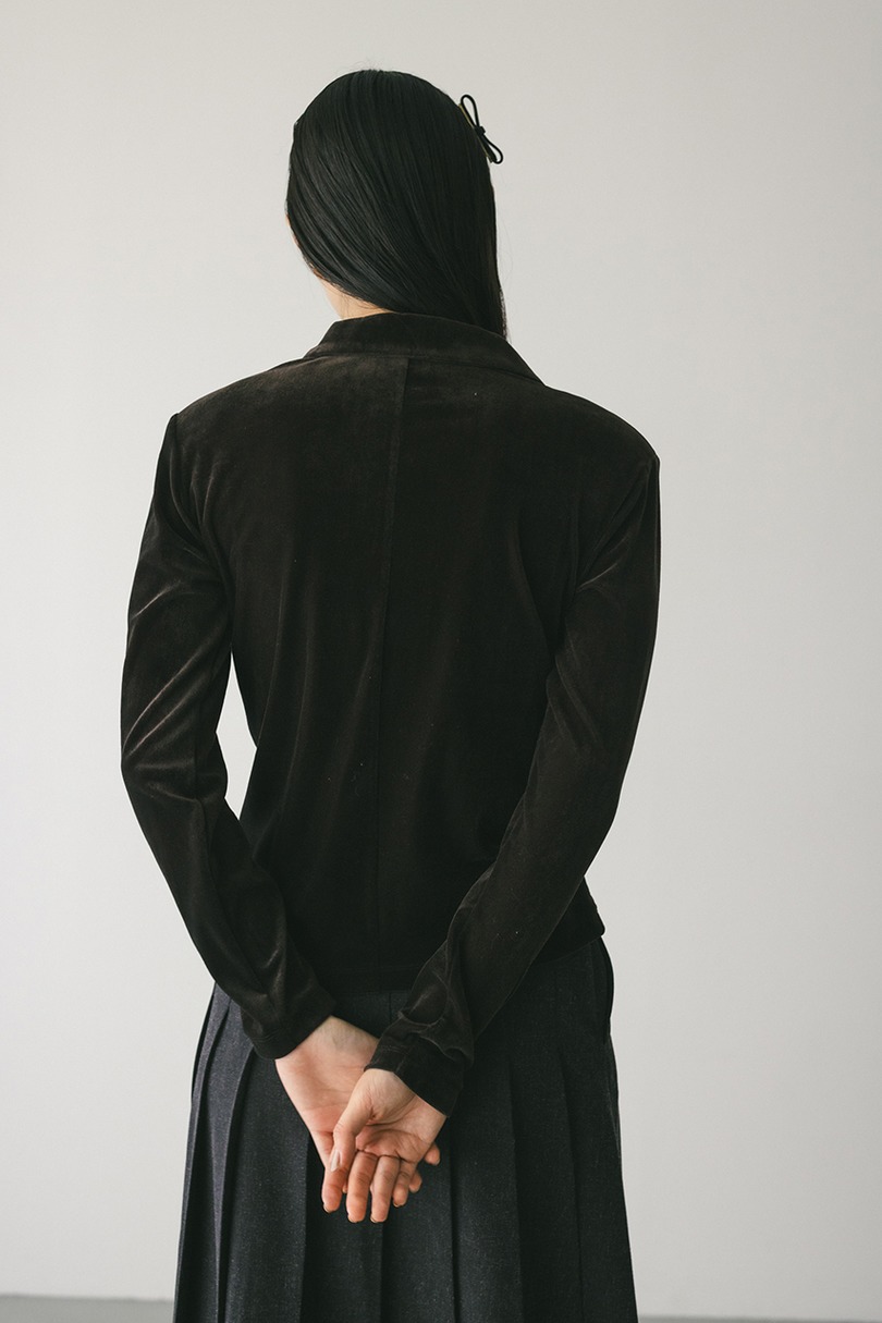 ベロアポロトップ 詳細画像 BRN 11