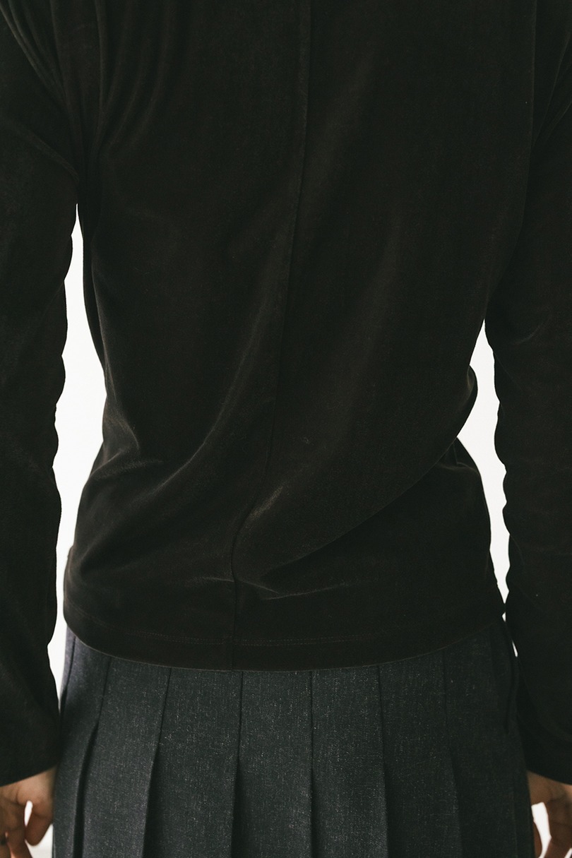 ベロアポロトップ 詳細画像 BRN 13