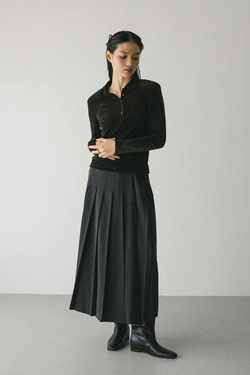 ベロアポロトップ 詳細画像 BRN 2