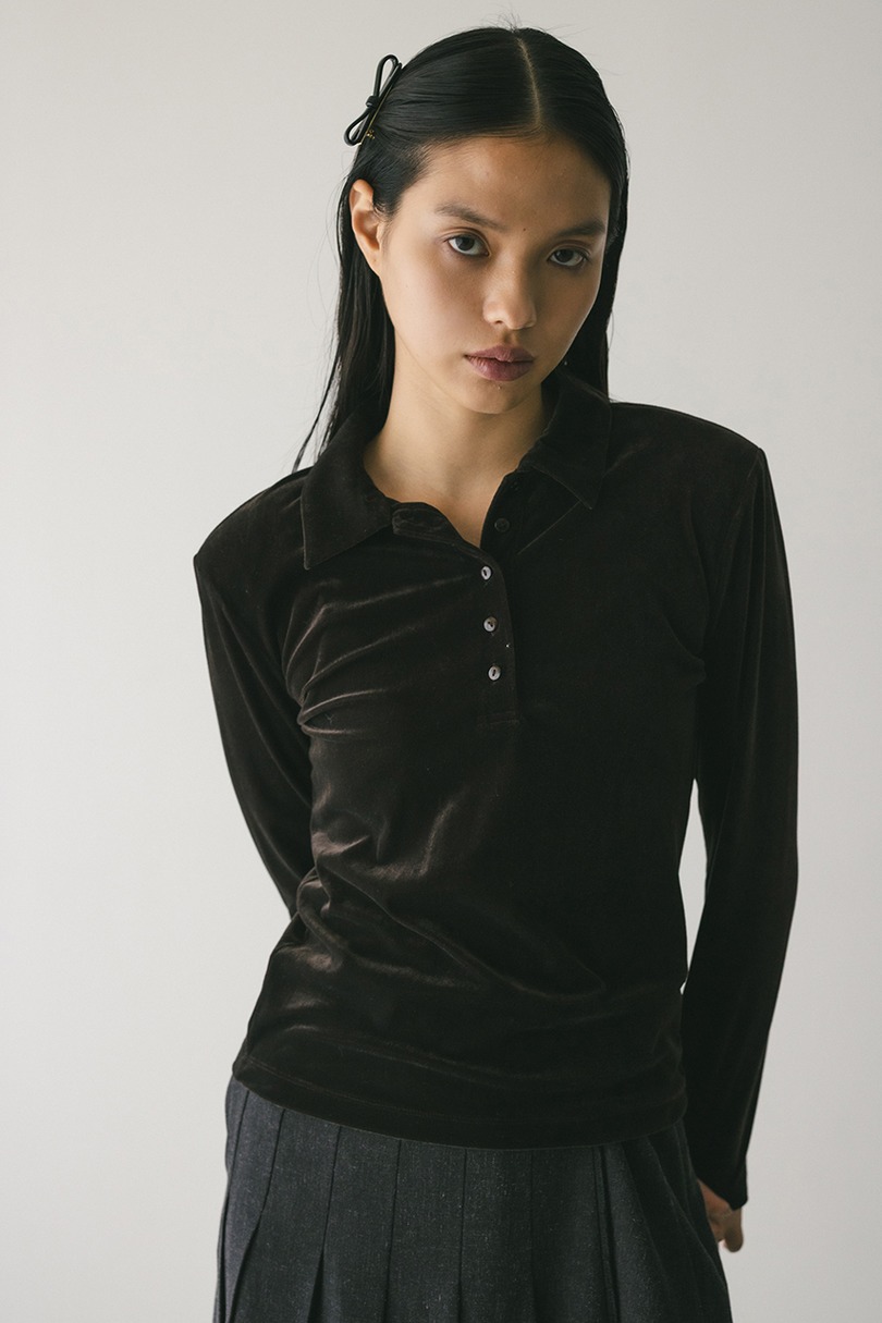 ベロアポロトップ 詳細画像 BRN 5